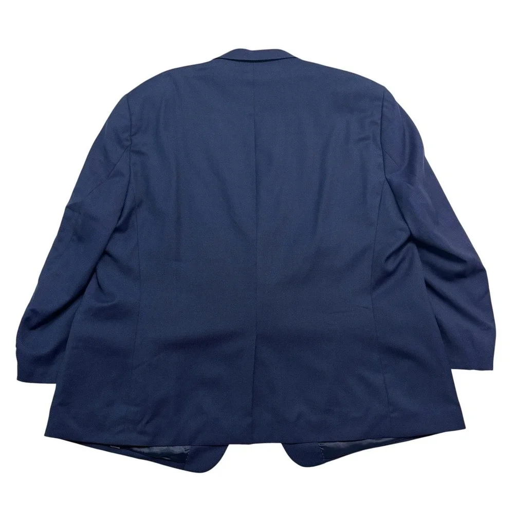 S‎ Cohen 56 R Navy Blue Blazer Jacket Sport Suit Coat All Season Wool Soft